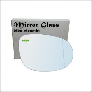 Vetro Specchio Retrovisore Cromato Asferico Lato Dx-Passeggero Per Lancia Ypsilon II (312) dal 2011>