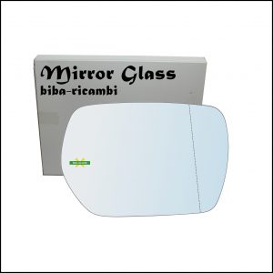 Vetro Specchio Retrovisore Cromato Asferico Lato Dx-Passeggero Per Mitsubishi Outlander I (CU) dal 2001-2006