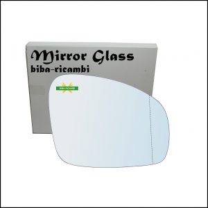 Vetro Specchio Retrovisore Cromato Asferico Lato Dx-Passeggero Per Skoda Roomster (5J) dal 2006-2015