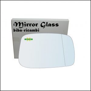 Vetro Specchio Retrovisore Cromato Asferico Lato Dx-Passeggero Per Citroen C8 (EA) dal 2002>