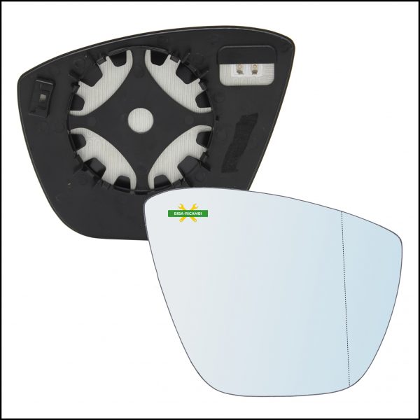 Piastra Specchio Retrovisore Termica Asferica Lato Dx-Passeggero Per Ford Ka+ dal 2014>