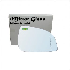 Vetro Specchio Retrovisore Cromato Asferico Lato Dx-Passeggero Per Opel Astra H (A04) solo dal 2009-2011 (specchio grande)