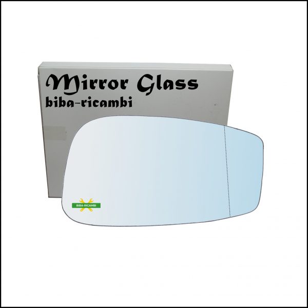 Vetro Specchio Retrovisore Cromato Asferico Lato Dx-Passeggero Per Fiat Idea (350) solo dal 2003-2008
