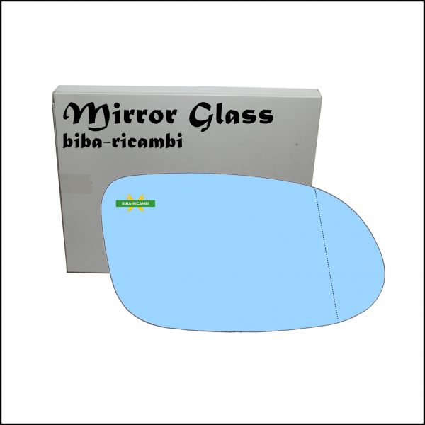 Vetro Specchio Retrovisore Blue Asferico Lato Dx-Passeggero Per Mercedes Benz CLK I (C208) dal 1997-2003