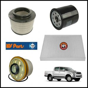 Kit Tagliando Filtri Per Toyota Hilux Pick-Up 2.500 D-4D 88kw/120cv dal 2007>