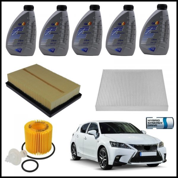 Kit Tagliando Olio | Filtri Per Lexus CT Hybrid 1.800 73kw/99cv dal 2010>