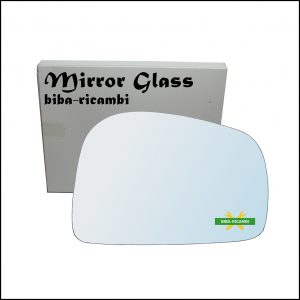 Vetro Specchio Retrovisore Cromato Lato Dx-Passeggero Per Ssangyong Musso (FJ) dal 1993-2005