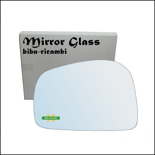 Vetro Specchio Retrovisore Cromato Lato Sx-Guidatore Per Ssangyong Musso (FJ) dal 1993-2005