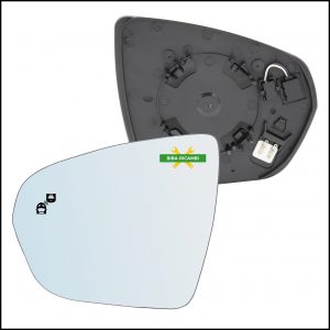 V. Specchio Retrovisore Termico Blind Spot Lato Sx-Guidatore Per Citroen C5 Aircross dal 2018>