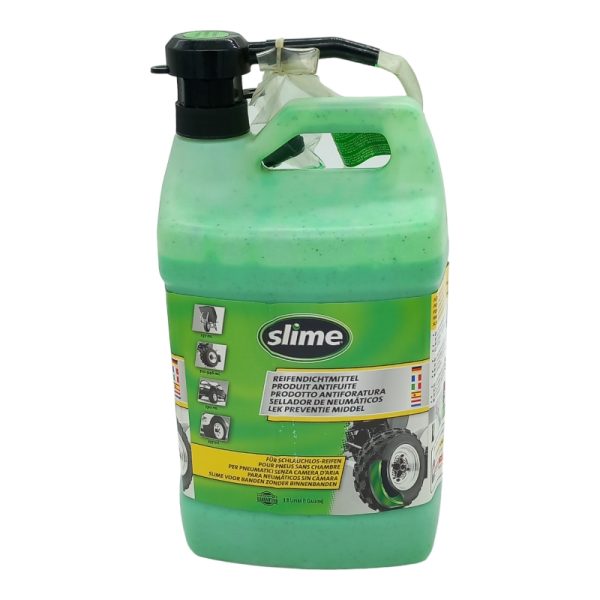 Liquido antiforatura preventiva Slime per Pneumatici tubeless, 3,8 l, con Pompa dosatrice