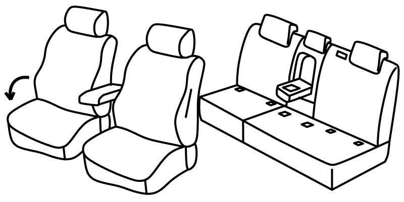 Coprisedili per auto - Perfect Fit - Serie Comfortline