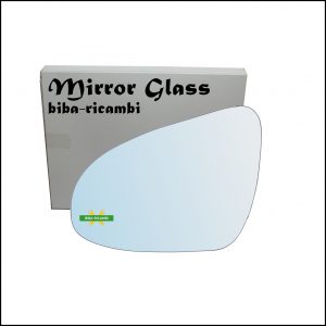 Vetro Specchio Retrovisore Cromato Lato Sx-Guidatore Per Toyota Auris II (E18) dal 2012>