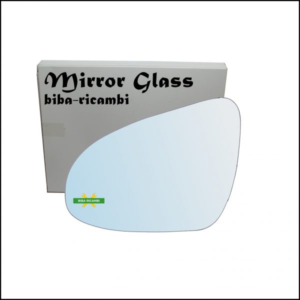 Vetro Specchio Retrovisore Cromato Lato Sx-Guidatore Per Citroen C1 II (PA) dal 2014>