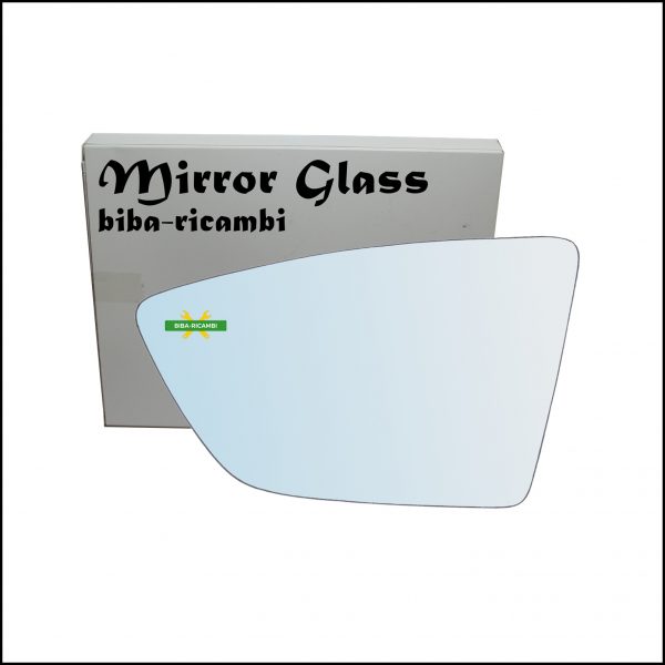 Vetro Specchio Retrovisore Cromato Lato Sx-Guidatore Per Seat Leon (5F) dal 2012>