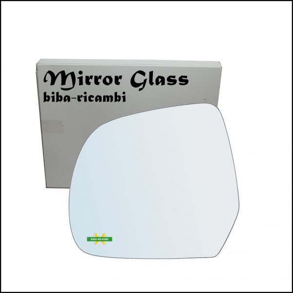 Vetro Specchio Retrovisore Cromato Lato Sx-Guidatore Per Nissan Micra IV (K13) dal 2010>