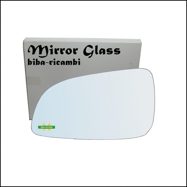 Vetro Specchio Retrovisore Cromato Lato Sx-Guidatore Per Opel Astra H (A04) solo dal 2004-2009 (specchio piccolo)