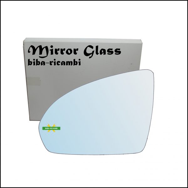 Vetro Specchio Retrovisore Cromato Lato Sx-Guidatore Per Smart ForTwo II (451) dal 2007>