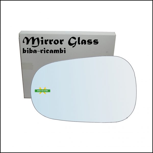 Vetro Specchio Retrovisore Cromato Lato Sx-Guidatore Per Nissan Micra III (K12) dal 2002-2010