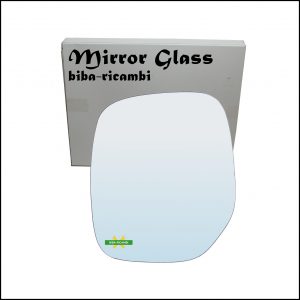 Vetro Specchio Retrovisore Cromato Lato Sx-Guidatore Per Peugeot Ranch dal 1996-2008