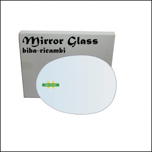 Vetro Specchio Retrovisore Cromato Lato Sx-Guidatore Per Citroen C1 I (PM) dal 2005-2014