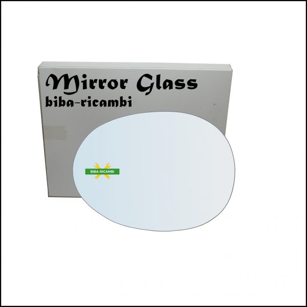 Vetro Specchio Retrovisore Cromato Lato Sx-Guidatore Per Toyota Aygo I (B1) dal 2005>