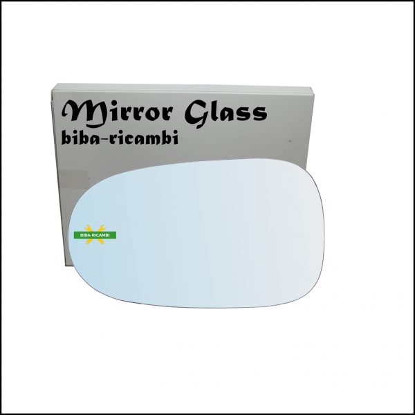 Vetro Specchio Retrovisore Cromato Lato Sx-Guidatore Per Nissan Almera II (N16) dal 2000-2006