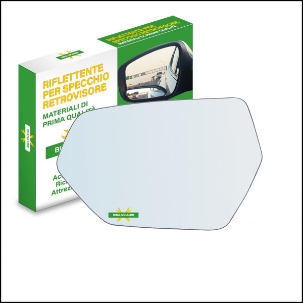 Vetro Specchio Retrovisore Cromato Lato Sx-Guidatore Per Seat Leon IV (KL) dal 2019>