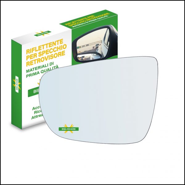 Vetro Specchio Retrovisore Cromato Lato Sx-Guidatore Per Kia Carens IV dal 2013>