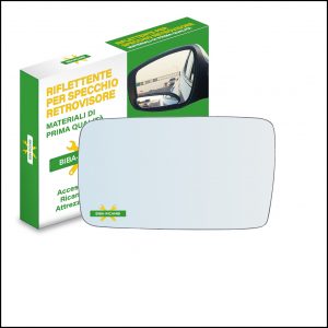 Vetro Specchio Retrovisore Cromato Lato Sx-Guidatore Per Seat Ibiza II (6K1) dal 1994-1999