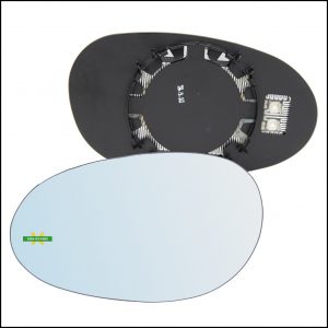 Piastra Specchio Retrovisore Termica Lato Sx-Guidatore Per Smart Fortwo I (450) dal 2004-2007