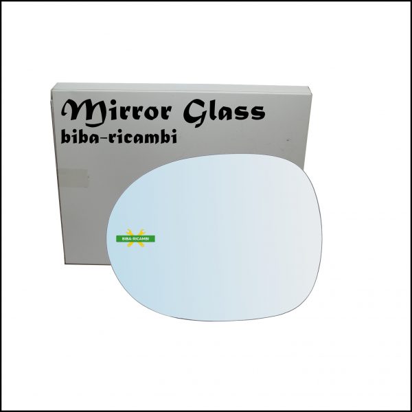 Vetro Specchio Retrovisore Cromato Lato Sx-Guidatore Per Honda Civic VIII (FN,FK) dal 2005-2011