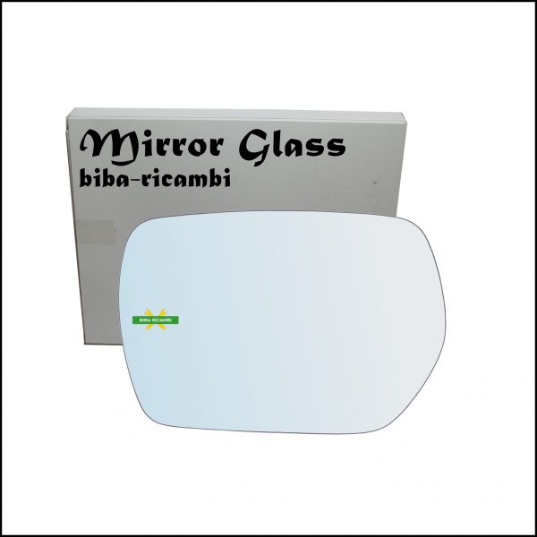 Vetro Specchio Retrovisore Cromato Lato Sx-Guidatore Per Mitsubishi Outlander I (CU) dal 2001-2006