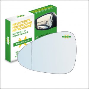 Vetro Specchio Retrovisore Asferico Lato Sx-Guidatore Per Porsche Panamera I (970) dal 2009>