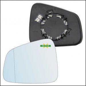 Piastra Specchio Retrovisore Termica Asferica Lato Sx-Guidatore Per Chevrolet Trax dal 2012>