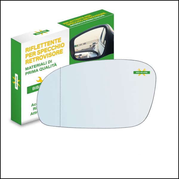 Vetro Specchio Retrovisore Asferico Lato Sx-Guidatore Per Daewoo Espero dal 1995-1997