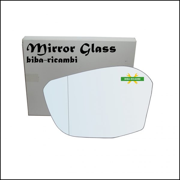 Vetro Specchio Retrovisore Asferico Lato Sx-Guidatore Per Citroen C4 III (BA) dal 2020>