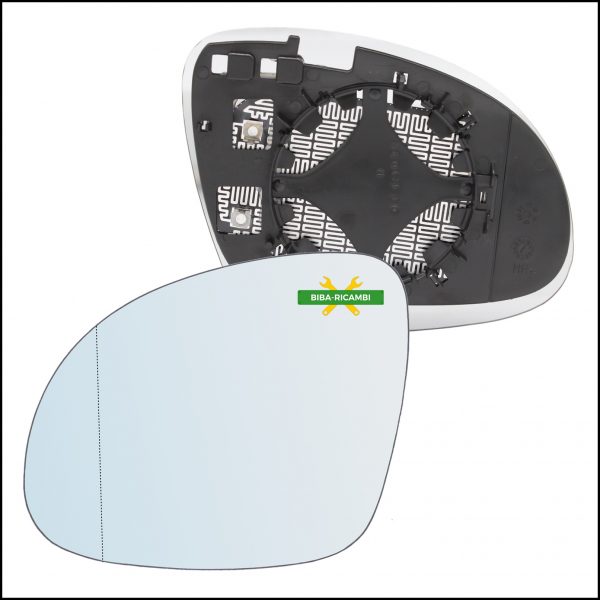 Piastra Retrovisore Asferica Termica Lato Sx-Guidatore Per Seat Alhambra II (710) dal 2010>