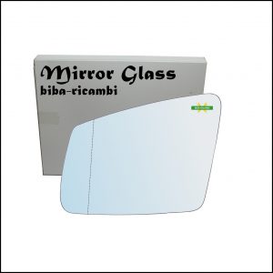 Vetro Specchio Retrovisore Cromato Asferico Lato Sx-Guidatore Per Bmw i3 (I01) dal 2013>
