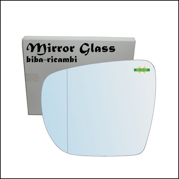Vetro Specchio Retrovisore Cromato Asferico Lato Sx-Guidatore Per Hyundai Tucson II (LM,EL) dal 2009>