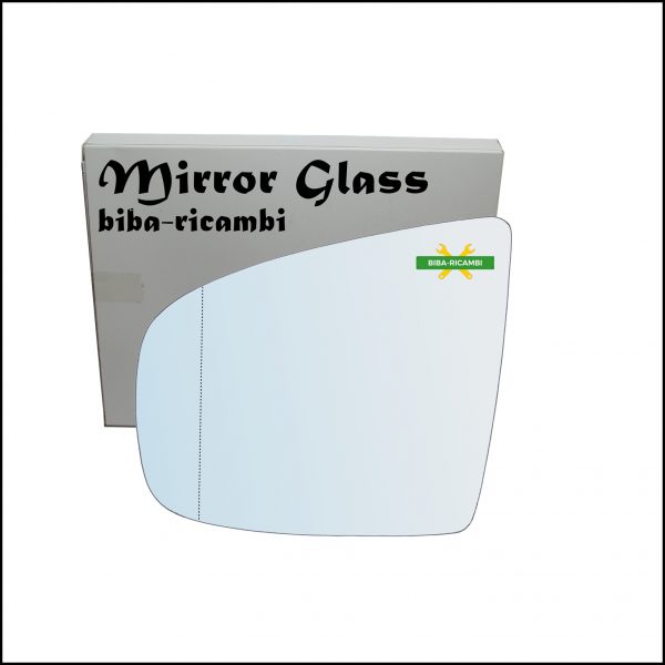 Vetro Specchio Retrovisore Cromato Asferico Lato Sx-Guidatore Per Bmw X6 I (E71) dal 2007-2014
