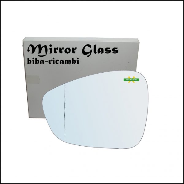 Vetro Specchio Retrovisore Asferico Lato Sx-Guidatore Per Citroen C4 Grand Picasso II dal 2013>