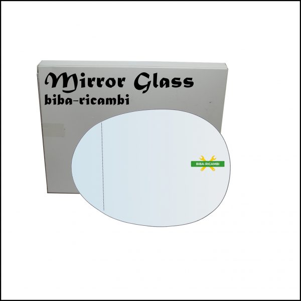 Vetro Specchio Retrovisore Asferico Lato Sx-Guidatore Per Citroen C1 I (PM) dal 2005-2014