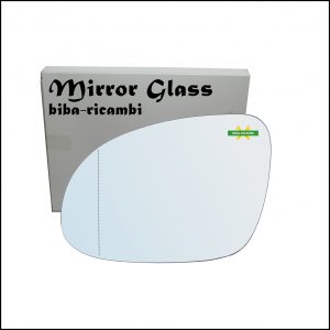 Vetro Specchio Retrovisore Cromato Asferico Lato Sx-Guidatore Per Seat Alhambra I (7V8) solo dal 2004-2010