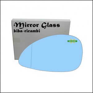 Vetro Specchio Retrovisore Blue Asferico Lato Sx-Guidatore Per Citroen C4 I solo dal 2005-2009