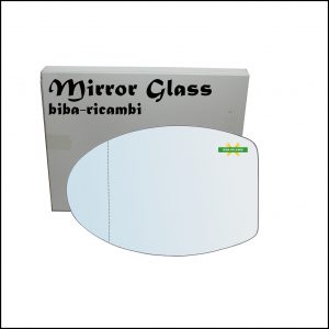 Vetro Specchio Retrovisore Cromato Asferico Lato Sx-Guidatore Per MicroCar Due | M.Go
