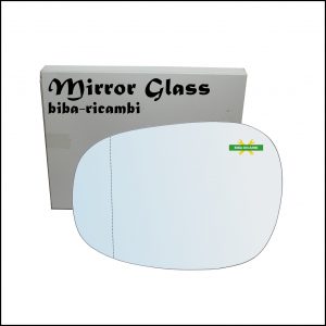 Vetro Specchio Retrovisore Cromato Asferico Lato Sx-Guidatore Per Bmw Serie 1 (E81,E82,E87,E88) solo dal 2009-2013
