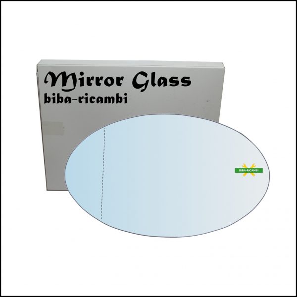 Vetro Specchio Retrovisore Asferico Lato Sx-Guidatore Per Mini Cooper (R50,R52,R53) dal 2001>2008