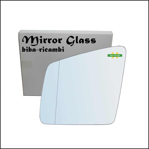 Vetro Specchio Retrovisore Cromato Asferico Lato Sx-Guidatore Per Mercedes Classe R (W251) dal 2010>