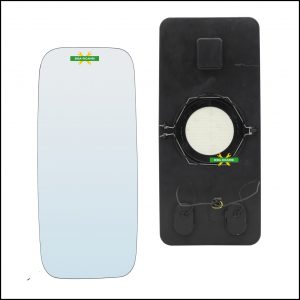 Piastra Specchio Retrovisore Termica Lato Sx-Guidatore Per Eurotech / Eurostar (Attacco a molla) 440 x 200mm