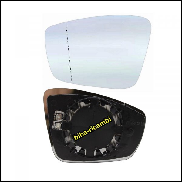 Piastra Specchio Retrovisore Asferico Termico Lato Sx-Guidatore Per Seat TOLEDO IV (KG3) dal 2012>